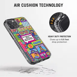 DailyObjects Multi-Coloured Printed iPhone 12 Pro Back Case image 4