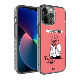 DailyObjects Peach-Coloured & White Forever Vibes Stride 2.0 iPhone 12 Pro Max Back Case-26