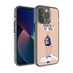 DailyObjects Black & Beige Printed Adventure Out Stride  iPhone 13 Pro Max Phone Case-15