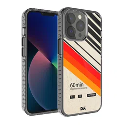 DailyObjects Off-White & Yellow Printed iPhone 13 Pro Max Back Case-39