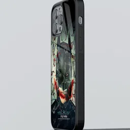 Macmerise Black Printed Bat Joker iPhone 13 Pro Max Back Case-picture-25