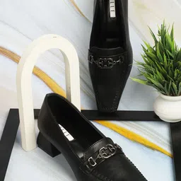 ELLE Embellished Block Pumps Heels-44
