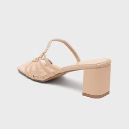 20Dresses Women Peach-Coloured PU Block Mules-56
