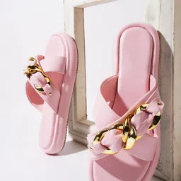 Try Me Embellished Cross Strap Flatform Heels-8