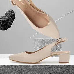 ICONICS Pointed Toe Work Block Mules With Buckles-11