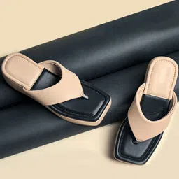 Try Me Colourblocked Flatform Heeled Sandal-55