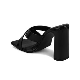 JM Looks Cross Strap Block Heels image 4
