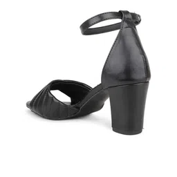 Inc 5 Textured Peep Toes Ankle Loop Block Heels image 3
