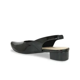 Inc 5 Black Textured Party Block Pumps image 5