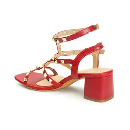 ICONICS Embellished Open Toe Block Heels image 2