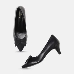 Marc Loire Bow Detailed Kitten Heeled Pumps-47