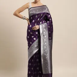 Royal Rajgharana Saree Woven Design Zari Pure Silk Banarasi Sarees-picture-6