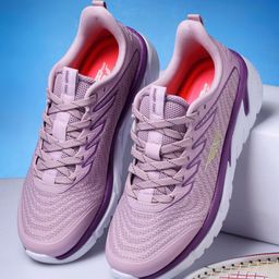 Red Tape Women Purple Mesh Walking Shoes-image-34