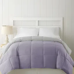 RF RELAXFEEL Purple & Grey Heavy Winter 233 GSM Single Bed Comforter-picture-8