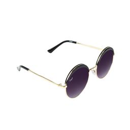 Floyd Unisex Purple Lens & Gold-Toned Round Sunglasses with UV Protected Lens M2803-image-10