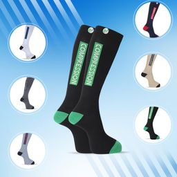 ZOKNI Pain Relief Compression Socks for Men & Women | Buy 1 Get 1 | 4 Level Support (Ankle, Achilles, Calf, Tibial Tuberosity) Microfiber & Elastic Fabrics for Improved Circulation & Comfort image 2