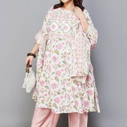Moiree by Lifestyle Women Ethnic Motifs Printed Regular Kurta with Pyjamas & With Dupatta image 4
