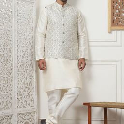 Anouk Men Regular Sequinned Kurta with Churidar-54