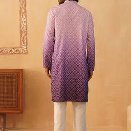 Jompers Men Ethnic Motifs Printed Regular Thread Work Kurta with Pyjamas image 5