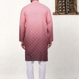 Jompers Printed Regular Ombre Kurta with Pyjama image 5