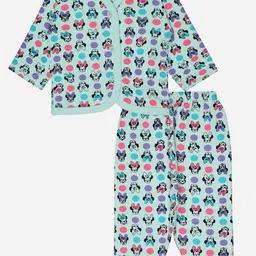 Bodycare Kids Mickey Mouse Printed V-Neck Shirt with Joggers-picture-8