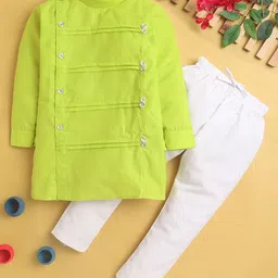 Jeetethnics Boys Striped Pleated Kurta With Pyjamas-29