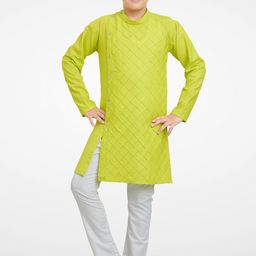 Jeetethnics Boys Green Kurta with Pyjamas-25