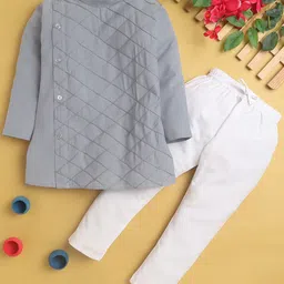 Jeetethnics Boys Self Design Regular Kurta With Pyjamas-58
