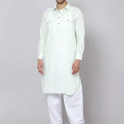 Sultan The King Of Kurta Shirt Collar Straight Kurta with Pyjamas-image-66