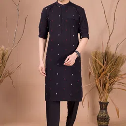 SHIWAM ETHNIX Geometric Printed Regular Kurta With Pyjamas-picture-12
