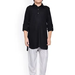 Jeetethnics Boys Black Regular Kurta with Pyjamas-picture-35
