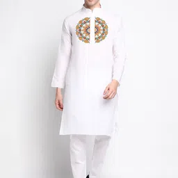 DEVOILER Ethnic Motifs Printed Regular Kurta With Pyjamas-picture-47