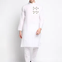 DEVOILER Ethnic Motifs Printed Kurta With Pyjamas-picture-11