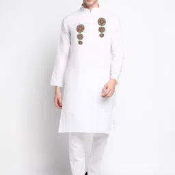 DEVOILER Ethnic Motifs Printed Regular Kurta With Pyjamas-picture-52