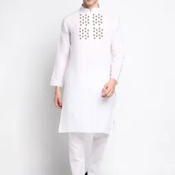DEVOILER Ethnic Motifs Printed Regular Kurta With Pyjamas-18