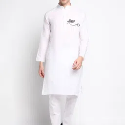 DEVOILER Ethnic Motifs Printed Kurta with Pyjamas-picture-13