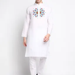 DEVOILER Ethnic Motifs Printed Regular Kurta With Pyjamas-picture-48