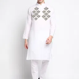 DEVOILER Ethnic Motifs Printed Kurta with Pyjamas-picture-51