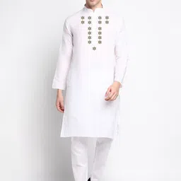 DEVOILER Ethnic Motifs Printed Kurta With Pyjamas-picture-14