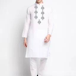 DEVOILER Ethnic Motifs Printed Kurta With Pyjamas-picture-19