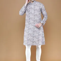 Sanwara Ethnic Motifs Printed Regular Kurta With Pyjamas image 1