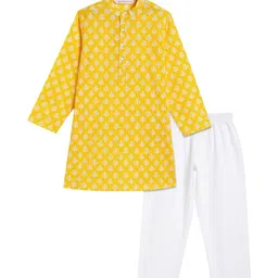 Campana Boys Printed Regular Pure Cotton Kurta with Pyjamas-33