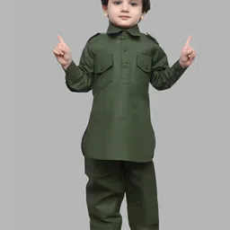 BAESD Boys Shirt Collar Kurta with Pyjamas-picture-48