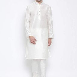 ROYAL KURTA Men Solid Dupion Silk Straight Kurta with Churidar-15
