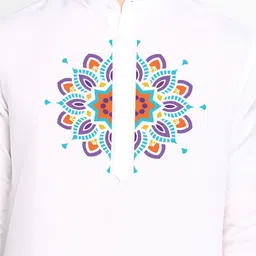 DEVOILER Ethnic Motifs Printed Regular Kurta With Pyjamas image 4
