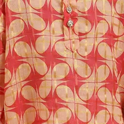 Stuffie Land Boys Printed Regular Pure Cotton Kurta with Pyjamas image 5