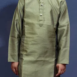 ahhaaaa Boys Regular Thread Work Kurta with Pyjamas image 2