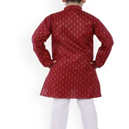BAESD Boys Ethnic Motifs Printed Regular Kurta with Pyjamas image 3