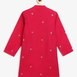 Campana Boys Printed Regular Thread Work Kurta with Pyjamas image 3