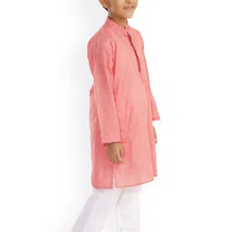 JBN Creation Boys Peach-Coloured Kurta with Pyjamas image 4
